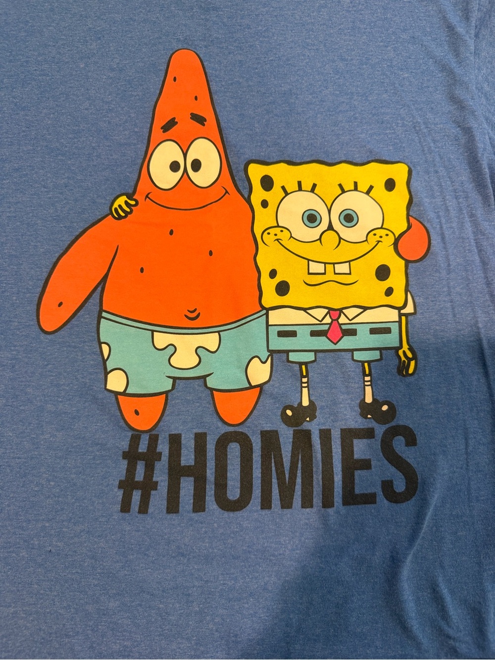 Nickelodeon Blue Men’s Graphic Shirt with Orange Detail